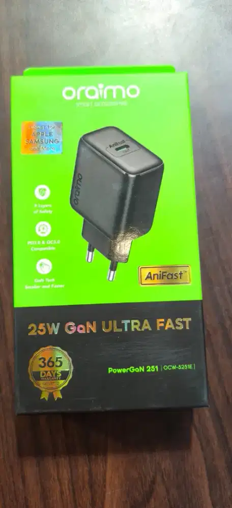 oraimo PowerGaN 251 25W GaN Fast Mini Charger Set