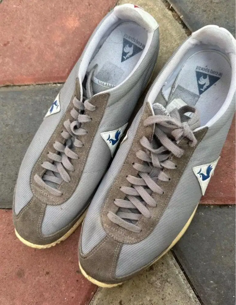 Le Coq Sportif Retro Runner Grey Suede Original Second - Size 45