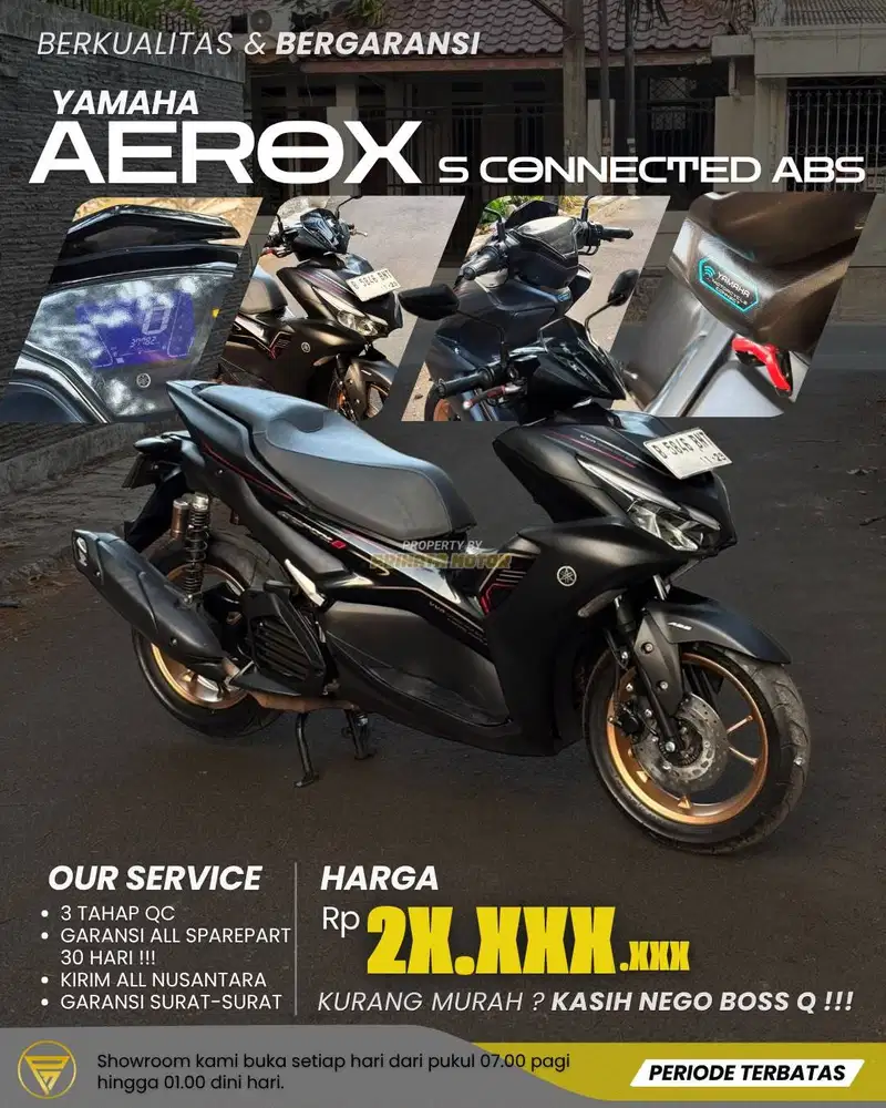 YAMAHA ALL NEW AEROX S CONNECTED ABS 2024