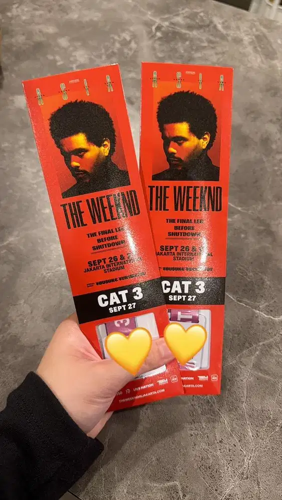 Dijual Tiket konser The Weeknd Cat 3 Day 2