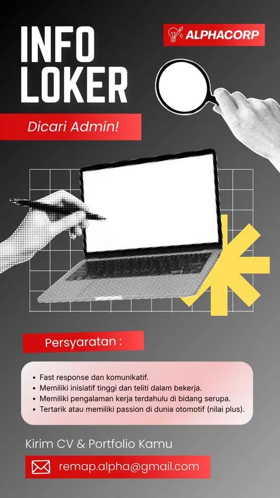 Admin sosial media (gaji & bonus per project!)