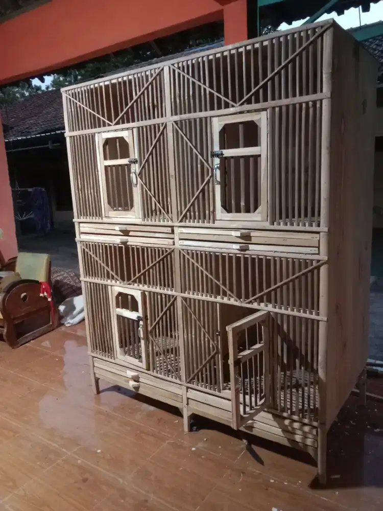 Kandang ayam bambu