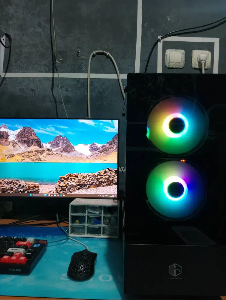 SETT PC RYZEN 5 WITH MONITOR 2K VGA INTEL ARC