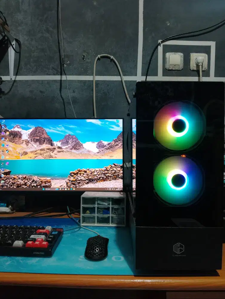 fullset pc ryzen 5 + Monitor 2k + intel arc a380