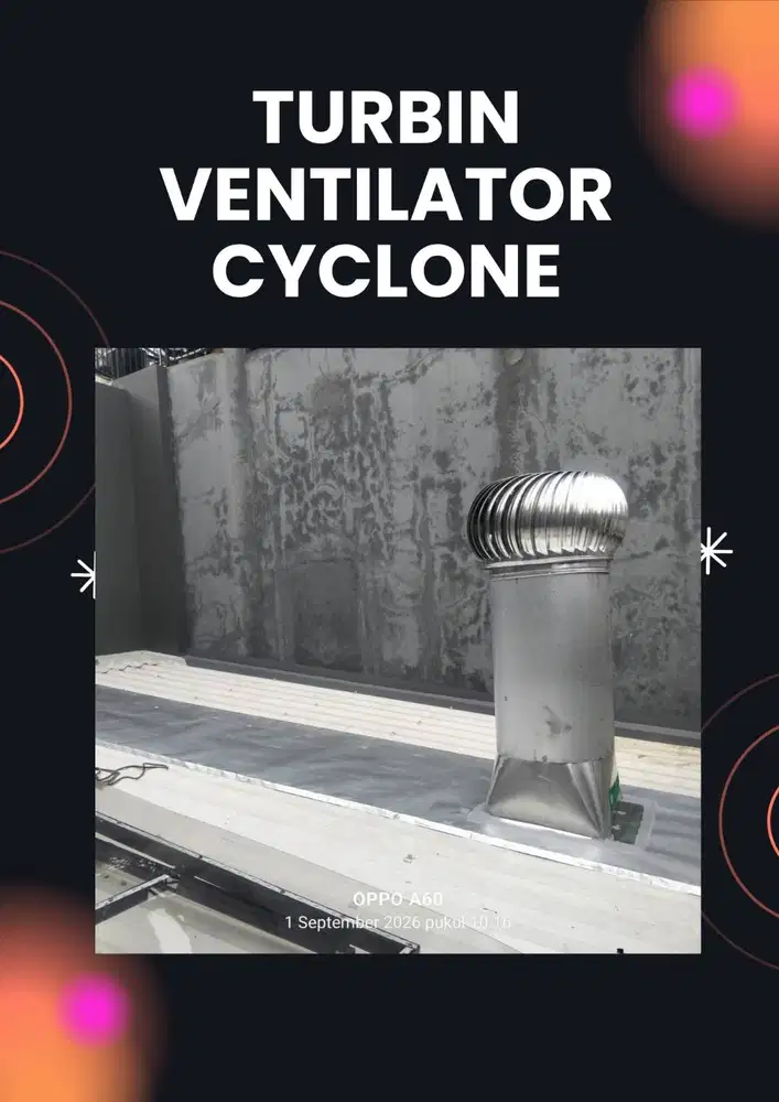 JUAL TURBINE VENTILATOR CYCLONE 24 INCH MADURA