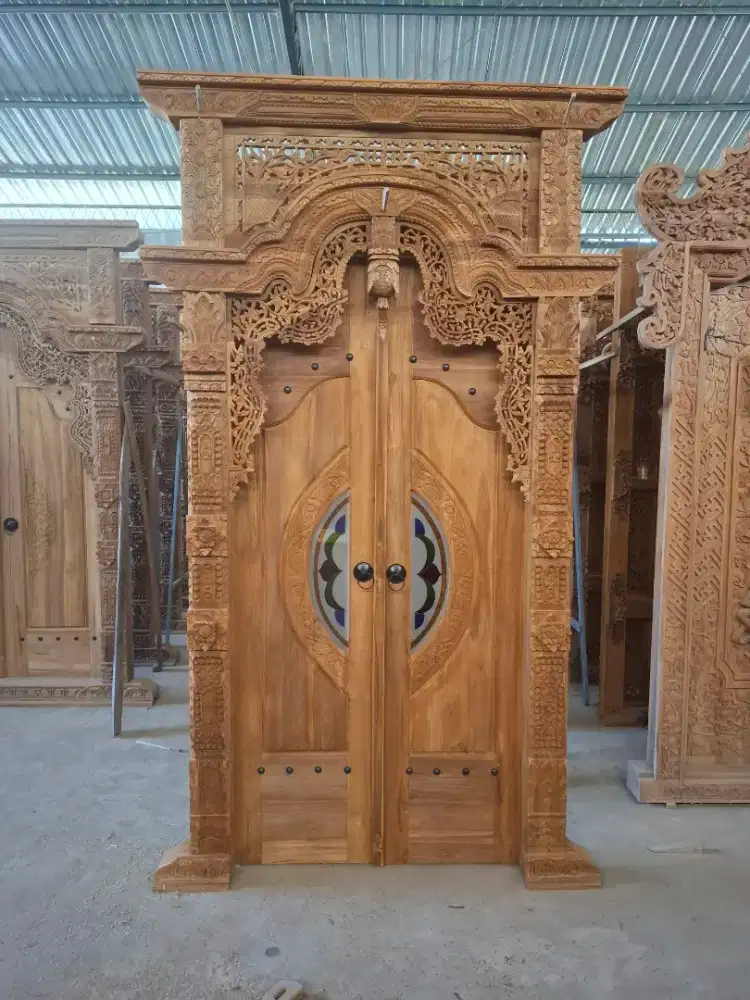 Gapura pintu kaca grafis 150x260