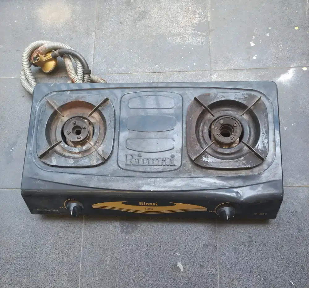 Kompor Rinai 2 tungku + Selang Regulator