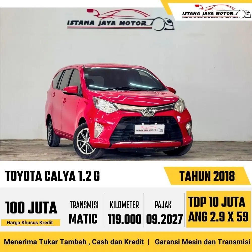 [DP MINIM] Toyota Calya G 1.2 Automatic 2018