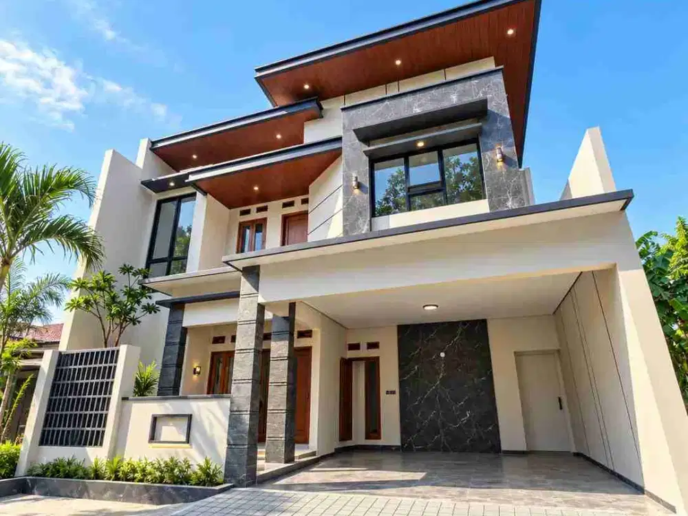 Rumah Mewah Baru 2lantai Desain Modern Tengah Kota Solo di banjarsari dekat Manahan