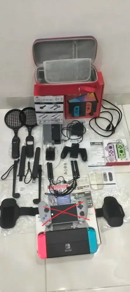 Nintendo Switch OLED Mulus Fullset Fullgames Bundling