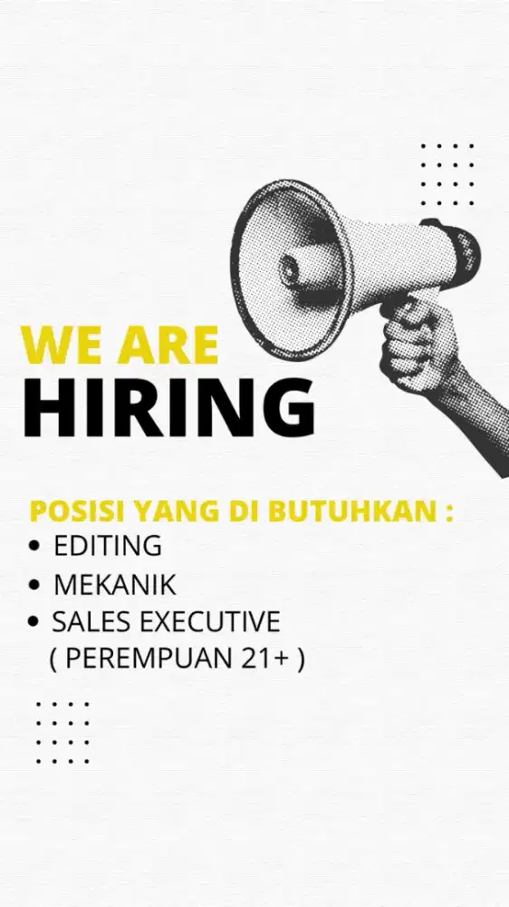 DI BUTUHKAN SEGERA LOWONGAN KERJA