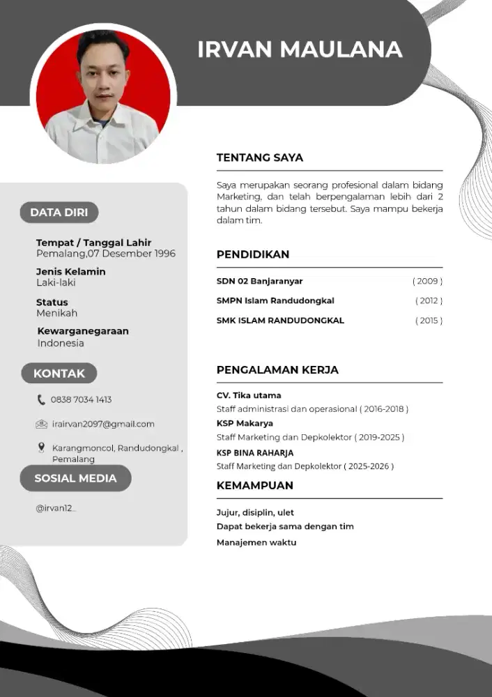 Info loker area Jabodetabek