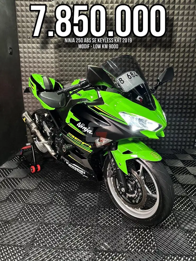 NINJA 250 ABS SE KRT KEYLESS 2019 MODIF LOW KM 9XXX RAWATAN SUPERB