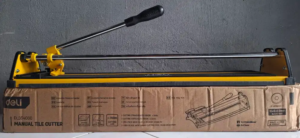 DELI tile cutter alat potong manual granit keramil 60 cm