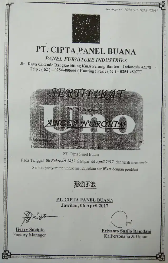 Apa aja yang penting kerja.