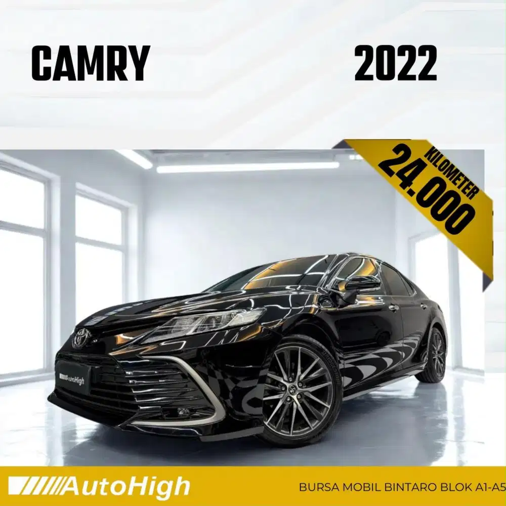 DP10% [Km24.000] Camry V 2022 Black Reg 2023 #AUTOHIGH