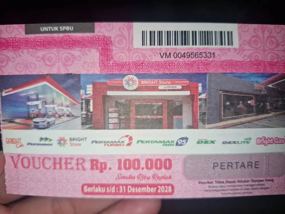 Voucher Bensin Pertamina