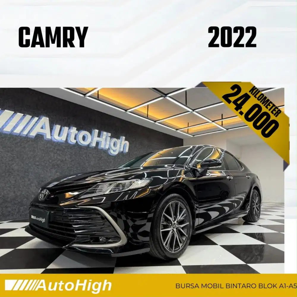DP10% [Km24.000] Camry V 2022 Black Reg 2021 #AUTOHIGH