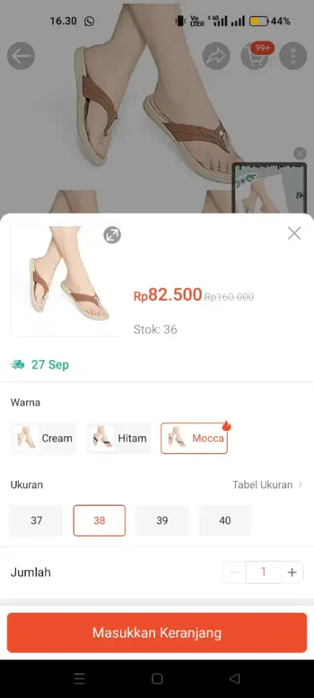 sandal jepit. sendal jepit