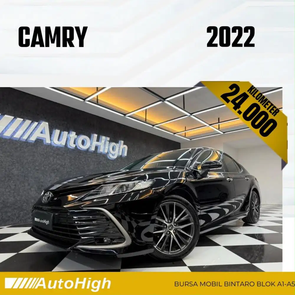 DP10% [Km24.000] Camry V 2022 Black Reg 2021 #AUTOHIGH