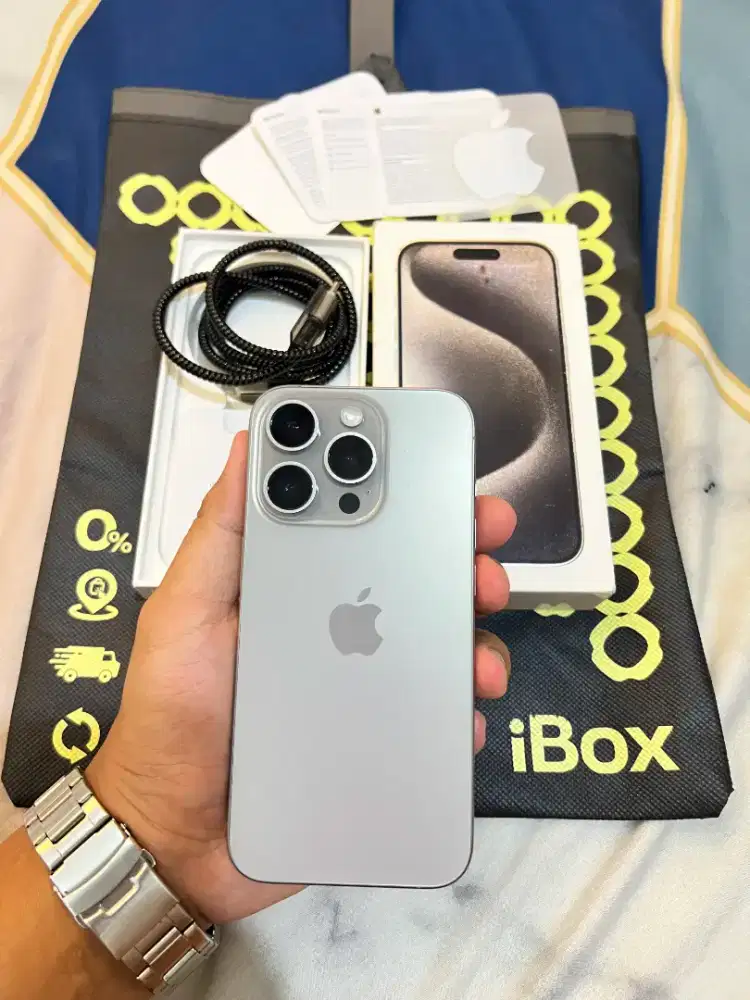 Iphone 15 pro 128GB ex Ibox mulus nian, no minus