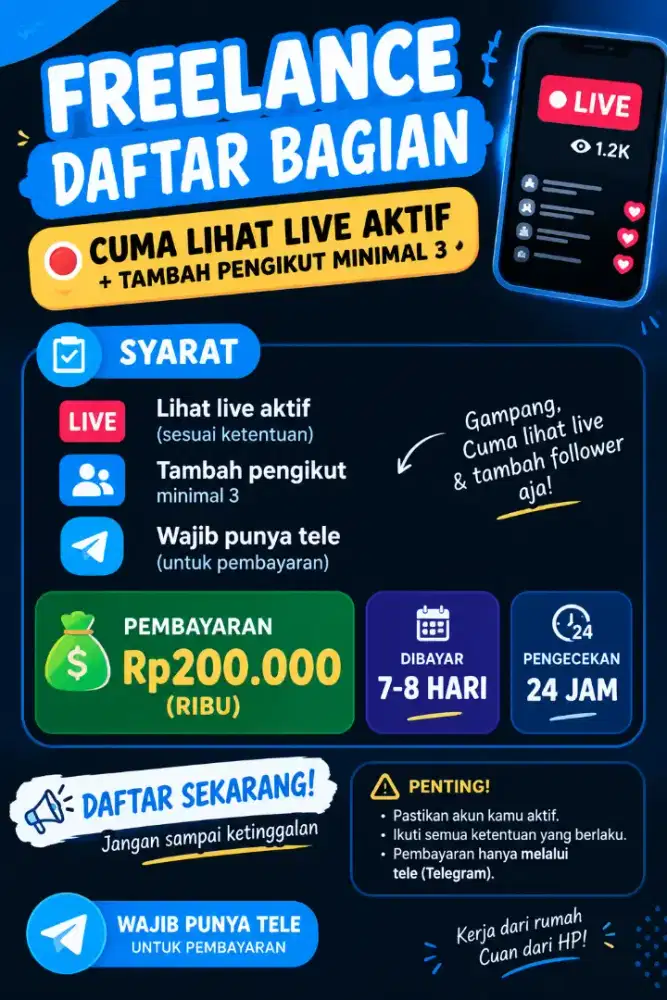 Jasa freelance , kerjakan dirumah