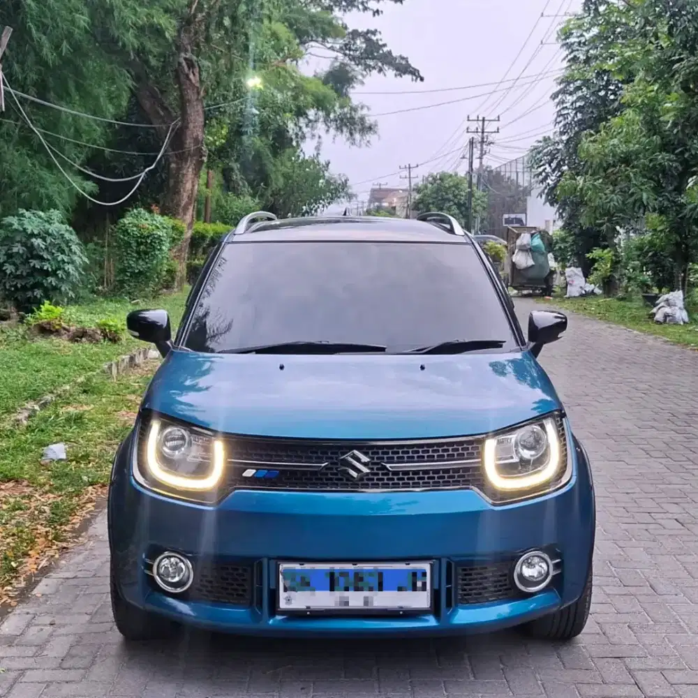 SUZUKI IGNIS 1.2 AGS MATIC AT 2018 BIRU 97% CAT ASLI PABRIKAN