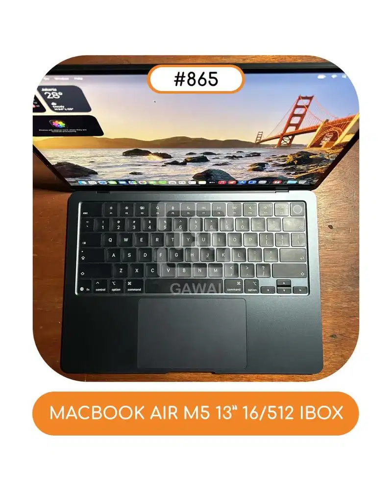 #865 Macbook Air M5 13 Midnight 16/512 Ibox Garansi 29 May 27 BH 100%