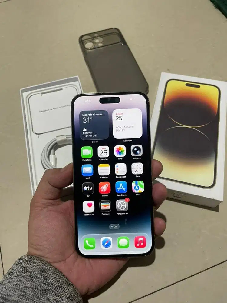 Iphone 14 promax 128gb mulus fullset part orian