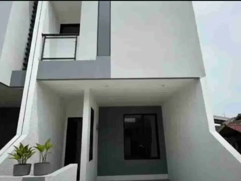 Rumah baru 1.35 M modern 2 lantai di Galaxy bebas banjir dekat akses ke Kalimalang becak kayu