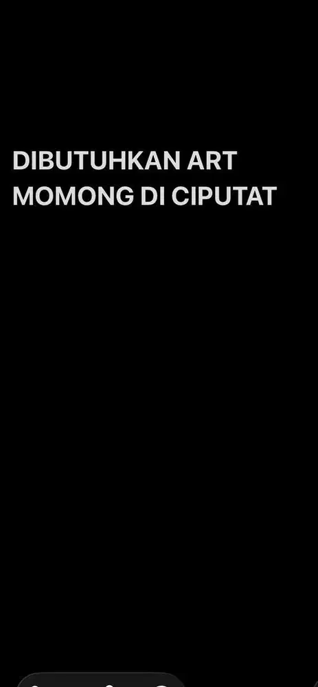 Dibutuhkan ART Momong Menginap di Ciputat