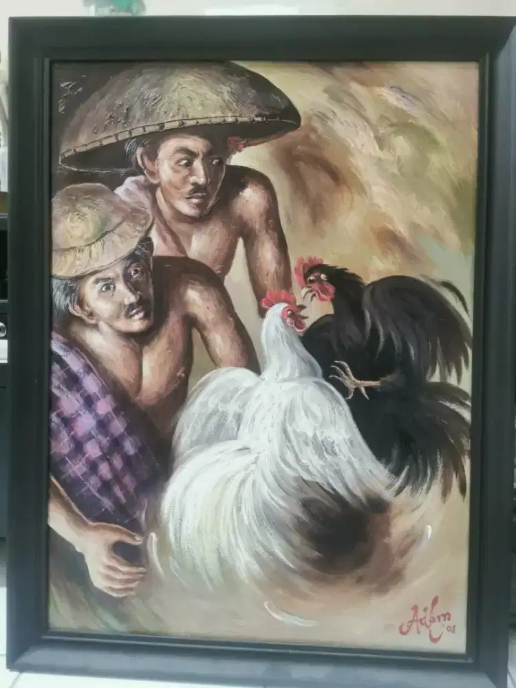 Lukisan Sabung Ayam
