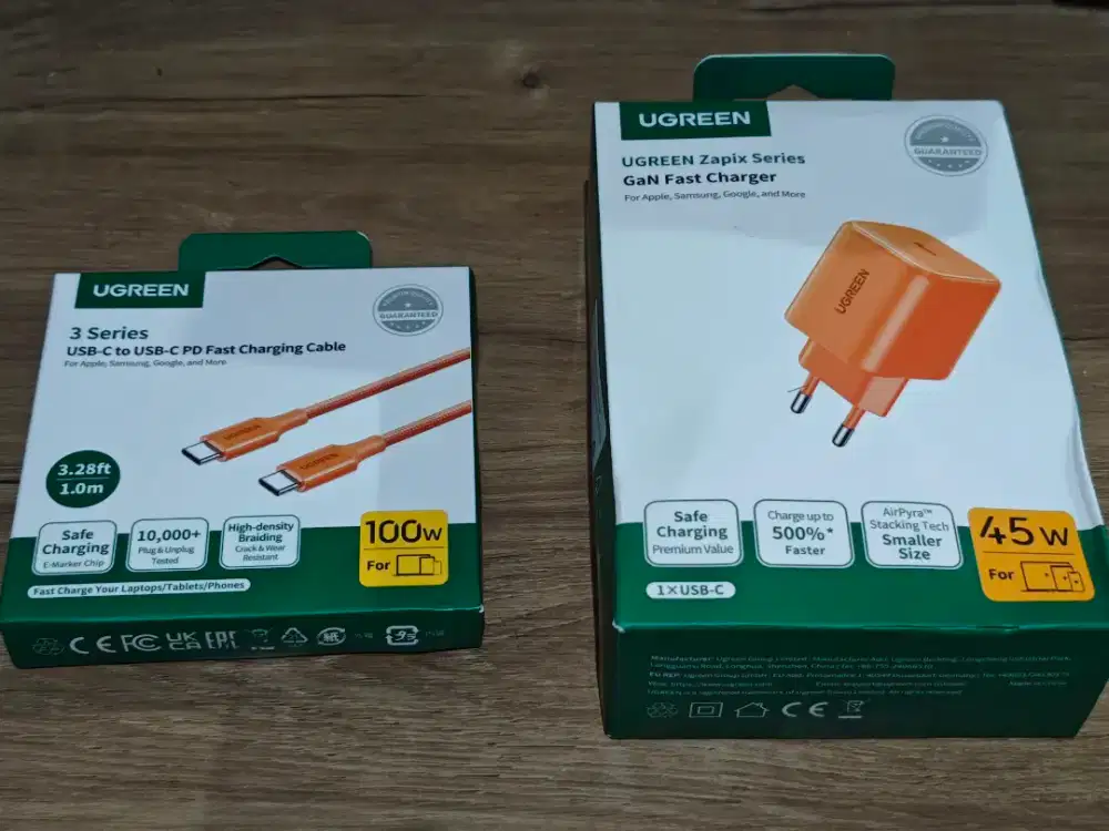 Charger Ugreen 45W GaN Set USB C to C