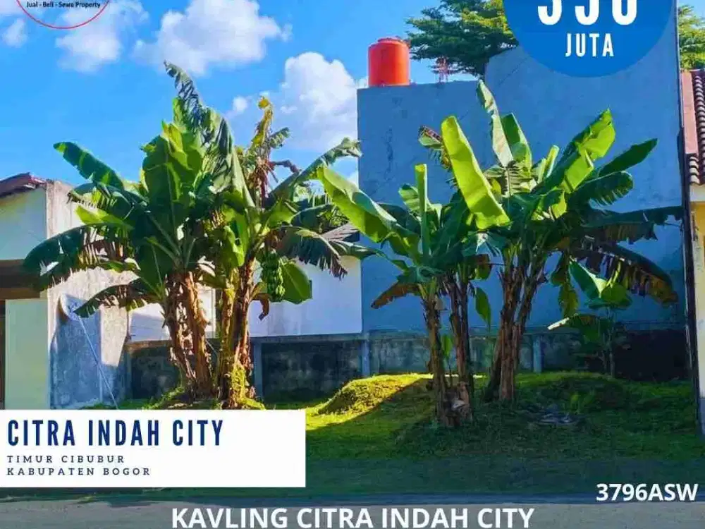 Dijual kavling murah diPerumahan Citra Indah City Cileungsi Jonggol