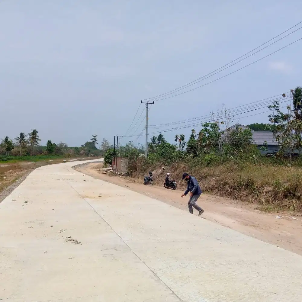 TANAH MURAH DIPINGGIR JALAN UTAMA JALUR  DUA ITERA