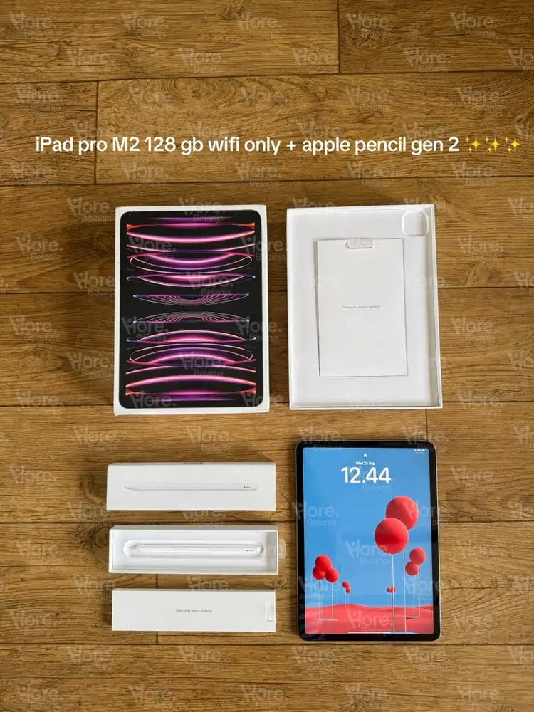 iPad pro M2 gen 4 128 gb dan apple pencil gen 2