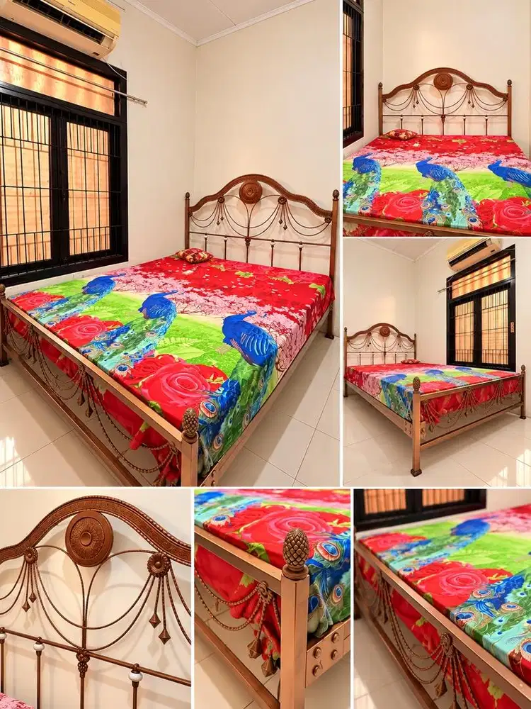 FOR SALE KASUR DAN DIPAN BESI ONE SET