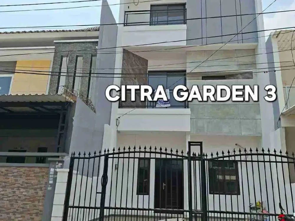 Dijual Rumah Baru Citra Garden 3, 6x16, 3 lt, shm, bagus