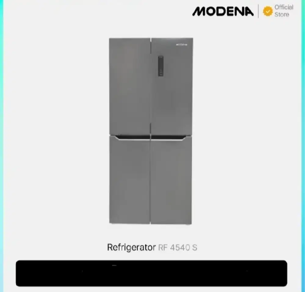 KULKAS 2 PINTU MODENA RF 4540 S