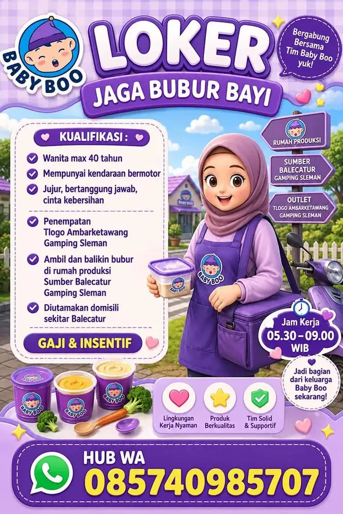 Jaga stand outlet bubur bayi
