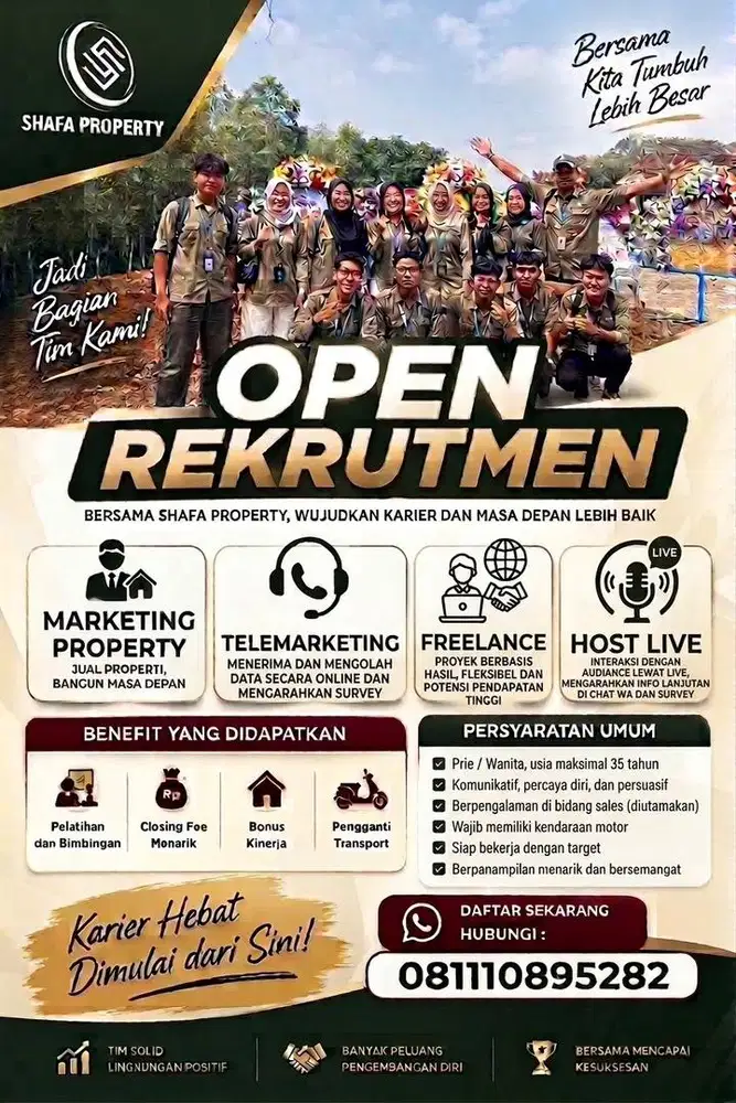 OPEN RECRUITMENT - SHAFA PROPERTY