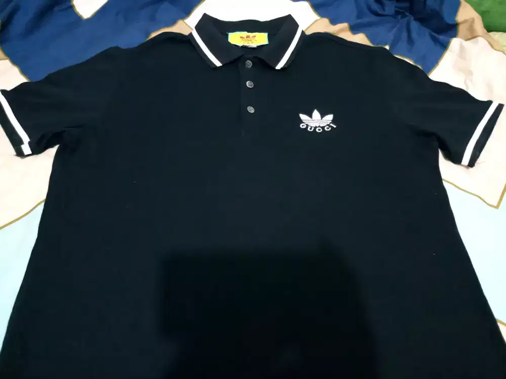 GUCCI x ADIDAS Polo Shirt Likenew Louis Vuitton Burberry Versace Rolex