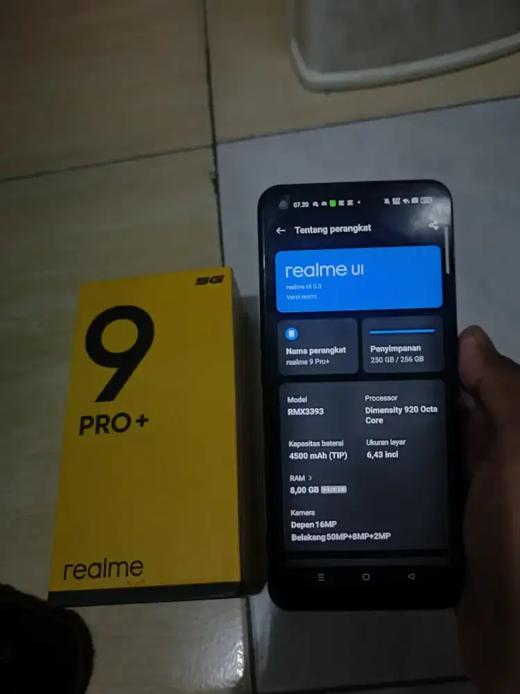 Realme 9 pro+ 256/8 HP DUS