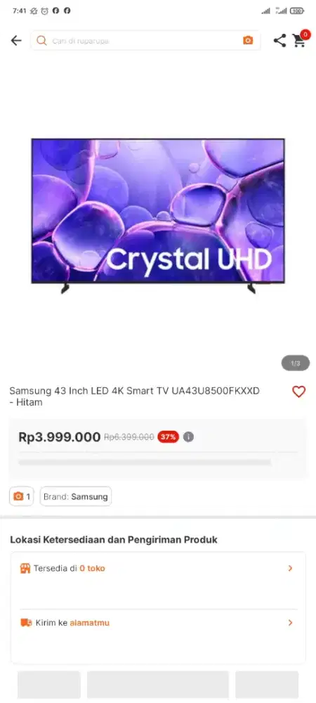 Televisi Samsung 43 Inch