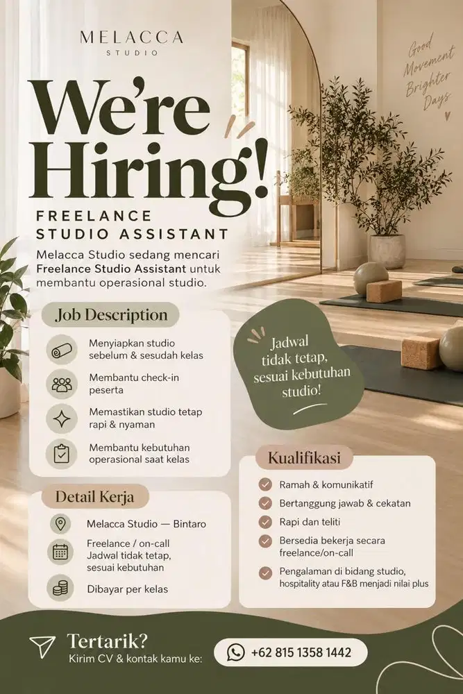 FREELANCE STUDIO ASSISTANT