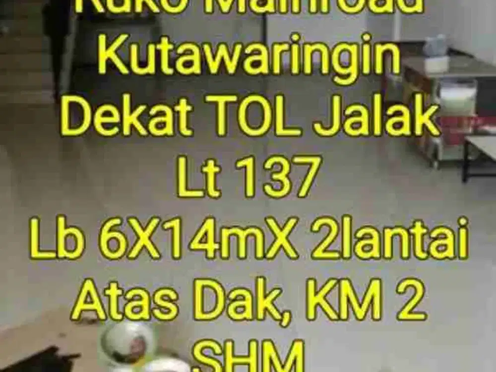 Ruko Mainroad Kutawaringin