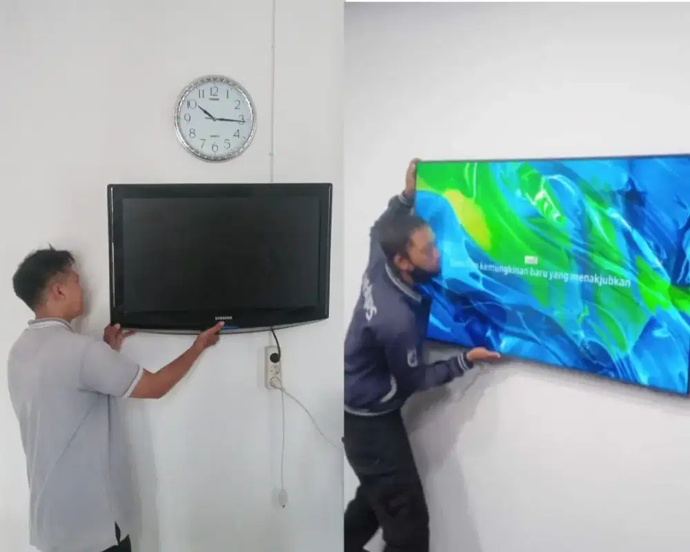 Braket +pasang, atau pasang saja terima rapih bracket breket led tv