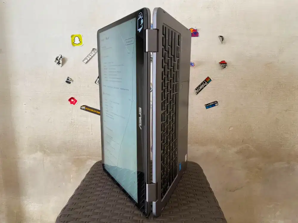 JUAL LAPTOP ASUS TP401M INTEL N4020 SSD NVME256GB RAM4GB DDR4 WIN11