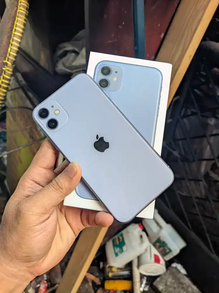 iPhone 11 Purple Fullset Inter Wifi Only Mulus