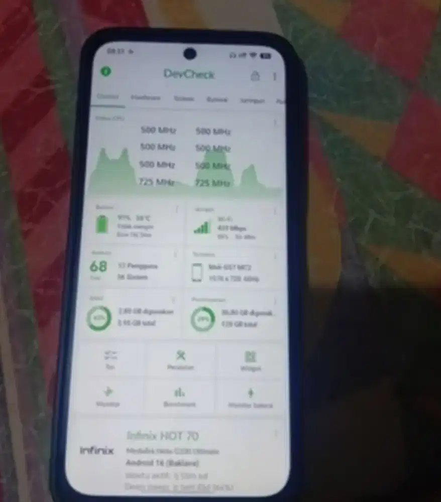 INFINIX HOT 70 6+6/128 FULLSET